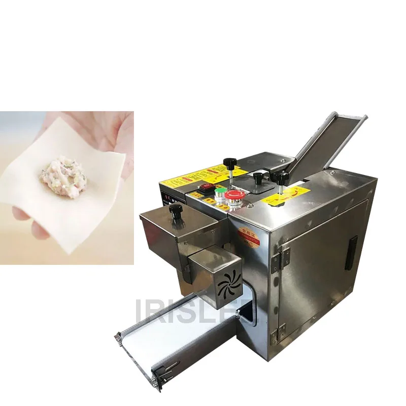 

2020 best factory price small tabletop automatic wonton dough skin making machine/dumpling gyoza wrapper machine