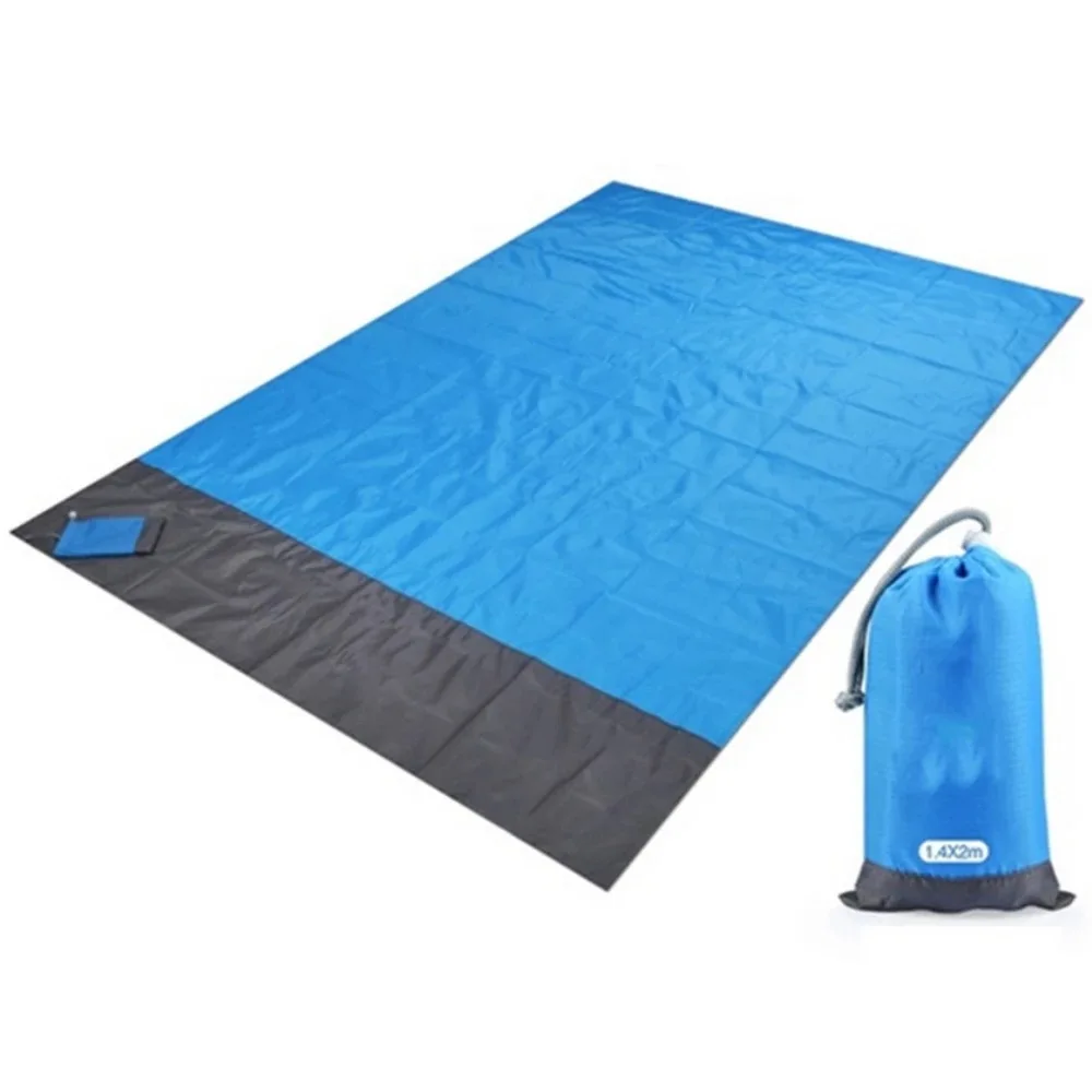 Large Beach Anti-sand Towels 200 cm Mat Anti Sand-free Beach Anti Sand Beach Blanket Oversized Pocket Picnic Wind Prevent Proof