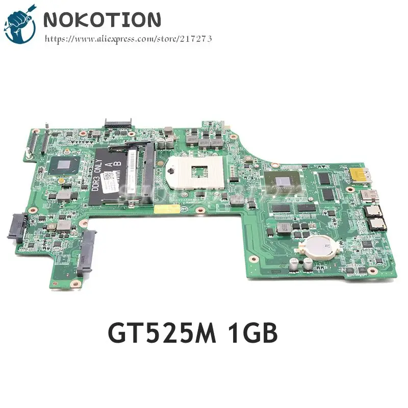 NOKOTION For Dell Inspiron 17R N7110 Laptop Motherboard DAV03AMB8E0 CN-037F3F 037F3F 37F3F HM67 DDR3 GT525M 1GB