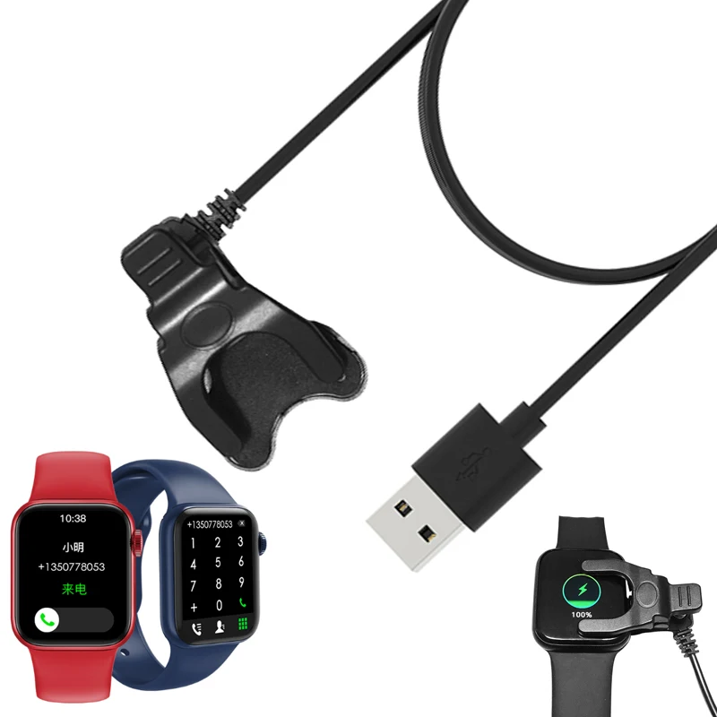 Smartwatch Dock Charger Adapter USB Charging Cable Clip Power Charge Cord for MAFAM HW22 Sport Smart Watch Accessories