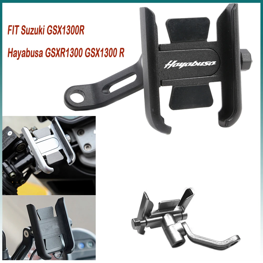 For Suzuki GSX1300R Hayabusa GSXR1300 GSX1300 R Handlebar Mobile Phone Holder GPS stand bracket Motorcycle