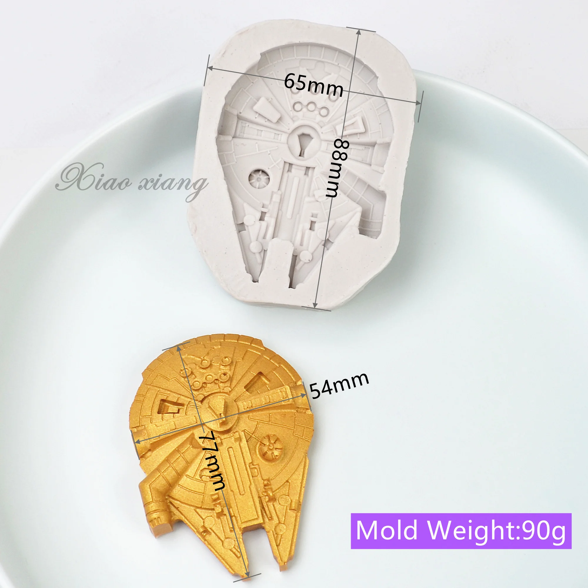 3D Space Ship Silicone Fondant Molds For Baking Cake Decorating Tools Chocolate Gumpaste Molds, Sugarcraft, Kitchen Gadget M692