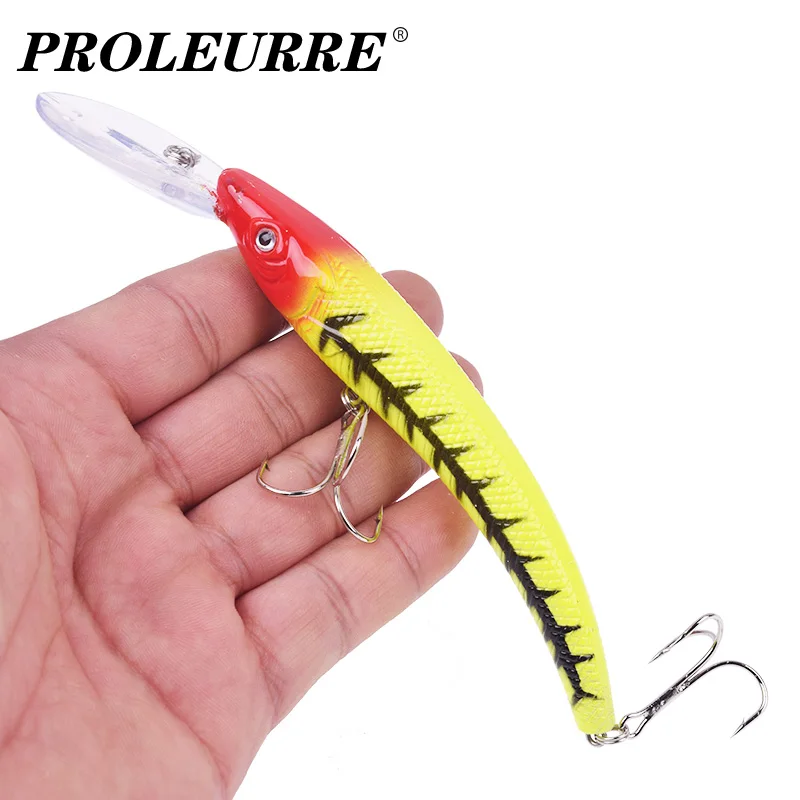 1Pcs Big Minnow Fishing Lures 15.5cm 16.5g Bending Wobblers Trolling Crankbaits Artificial Bait Pike Carp Bass Pesca Tackle