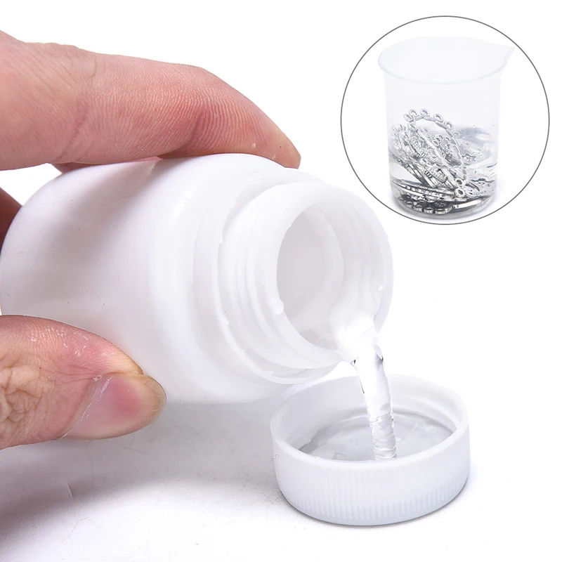 40ml jewelry cleaning liquid, anti discoloration and clear, silver and gold jewelry polishing