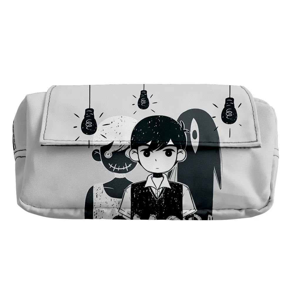 2021 New Arrival Omori Women Simple Double layer Makeup Bag Lady Bag Mini Cute Cosmetic Bag Child Stationery Storage Bag