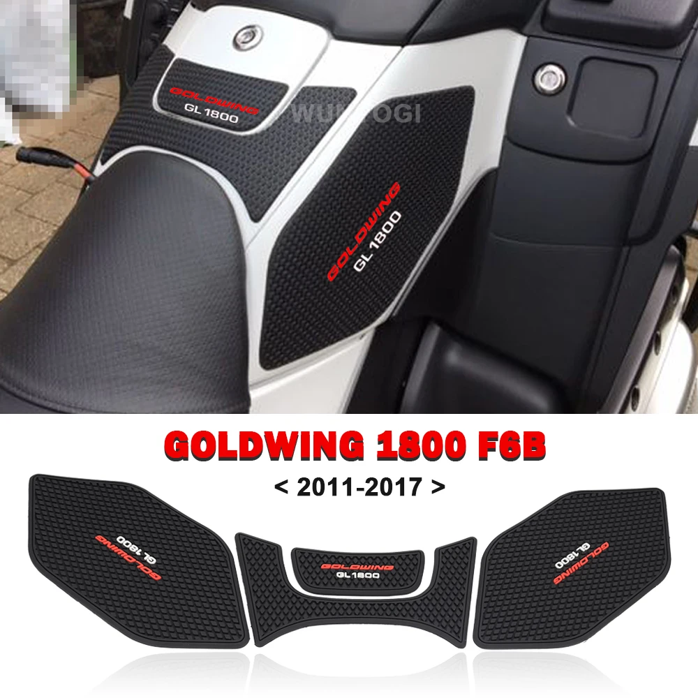 

Подушка для топливного бака для HONDA GOLDWING 1800 GL1800 F6B 2011-2017, противоскользящая наклейка на бак, защитный наколенник, наклейка s, Тяговая подушка