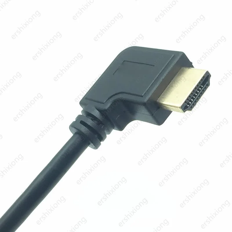 Adapter kabel męski na żeński HDTV konwerter kąt prosty 90 stopni obracający przedłużacz do 3D 1080P HDTV XBOX PS3 DVD