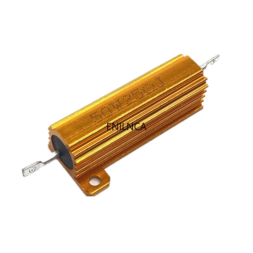 50W 100W Aluminium Power Metal Shell Fall Draht Widerstand 0,01 R ~ 100K 1 6 8 10 20 200 500 1K 10K Ohm Widerstand RX24