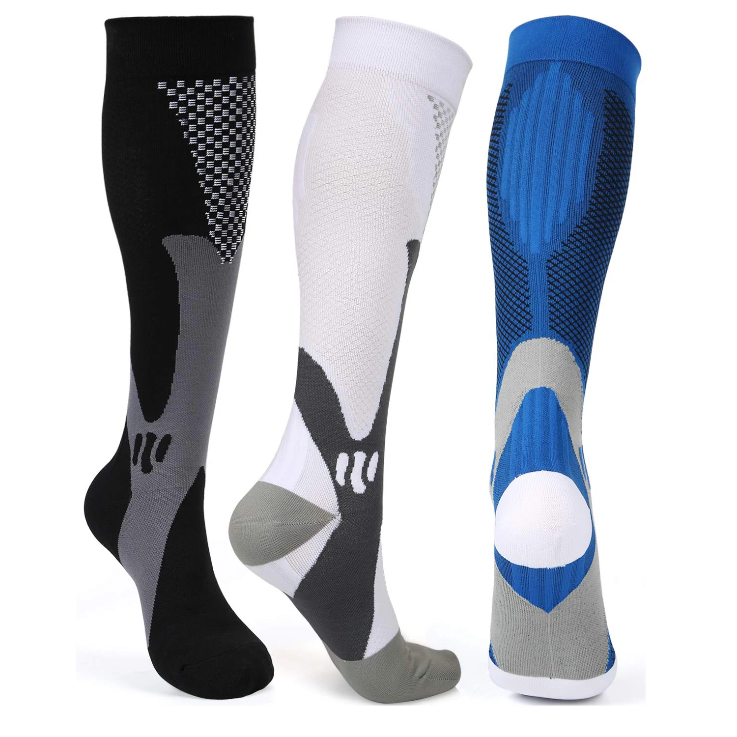 Brothock Compression Socks Nylon Medical Nursing Stockings Specializes Outdoor Cycling Fast-drying Breathable Adult Sports Socks