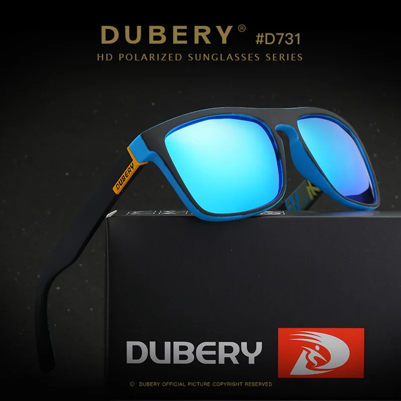 DUBERY Polarized Sunglasses Men's Driving Shades Male Sun Glasses For  Retro Cheap 2017 Luxury Brand Designer Oculos 731