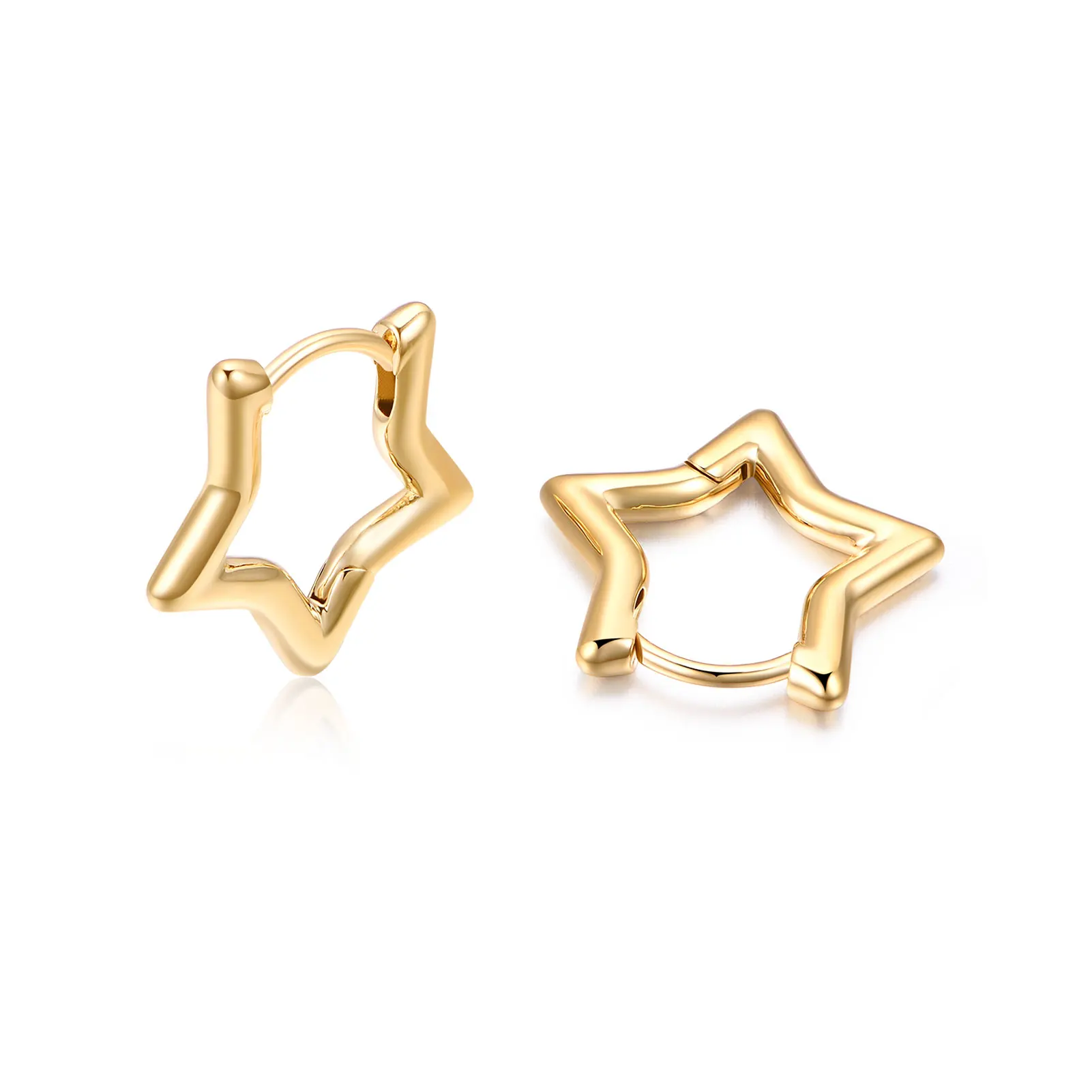 

Small Earrings Gold Star Huggie Hoops for Women Hypoallergenic