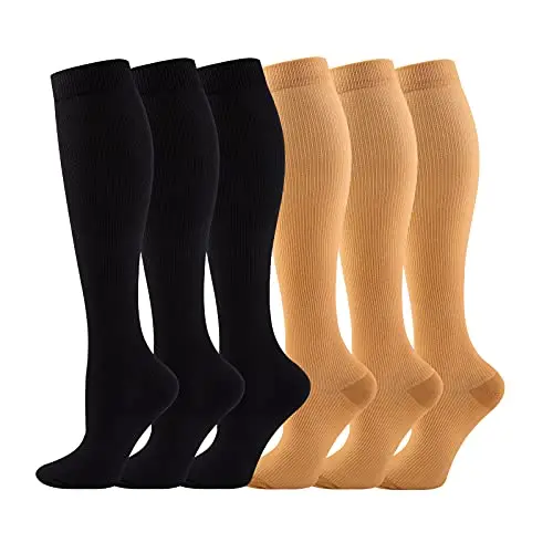 6 Pairs Compression Socks Women Summer Sports Socks Running Marathon Cycling Edema Diabetes Varicose Veins Compression Socks