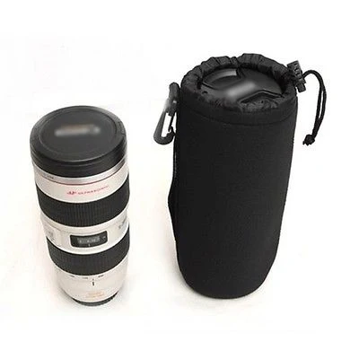 Funda protectora de neopreno para lente de cámara DSLR, bolsa suave para Canon, Nikon, Sony S, M, L, XL
