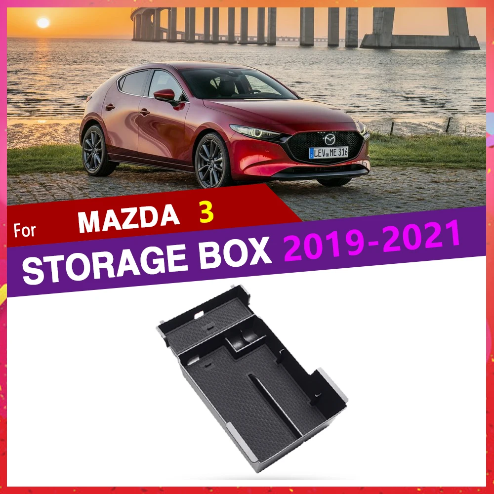 

Car Storage Gap Stowing Tyding Central Holder Box Tray for Mazda 3 2019 2020 2021 BP Sedan Hatchback Interior Goods Organizer
