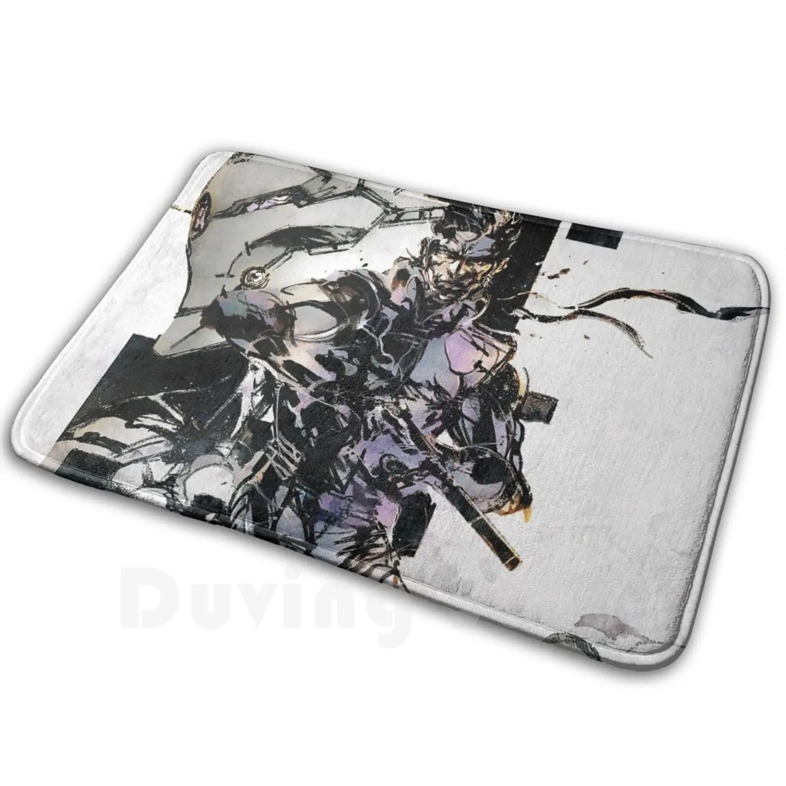 Solid Snake And Cyborg Carpet Mat Rug Cushion Soft Metal Gear Solid Mgs Kojima Metal Gear Solid Snake Grey Fox