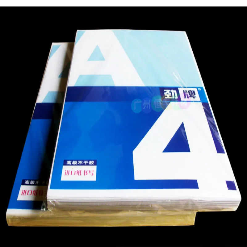 100sheets A4 Self-adhesive Print Paper White Inkjet Laser Printer Paper Sticker Label Sticker Glossy Matte Paper Wood Pulp Paper