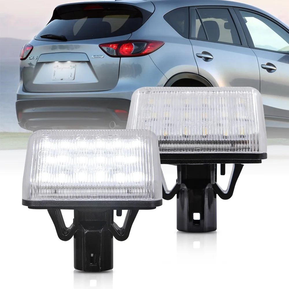 

LED License Number Plate Lights For For Mazda CX-7 2007-2012 Mazda Speed 6 Mazda 6 Sedan GY GJ GH GG OEM#GJ6A-51-272B