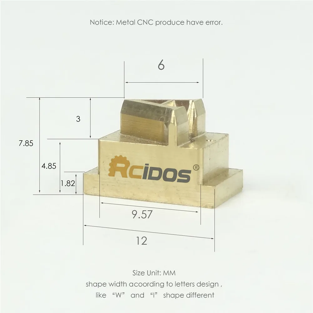 RCIDOS-T Slot Hot Stamping Letter,CNC Engraving Mold, Time New Roman Number, Alphabet, Hebrew Brass Characters