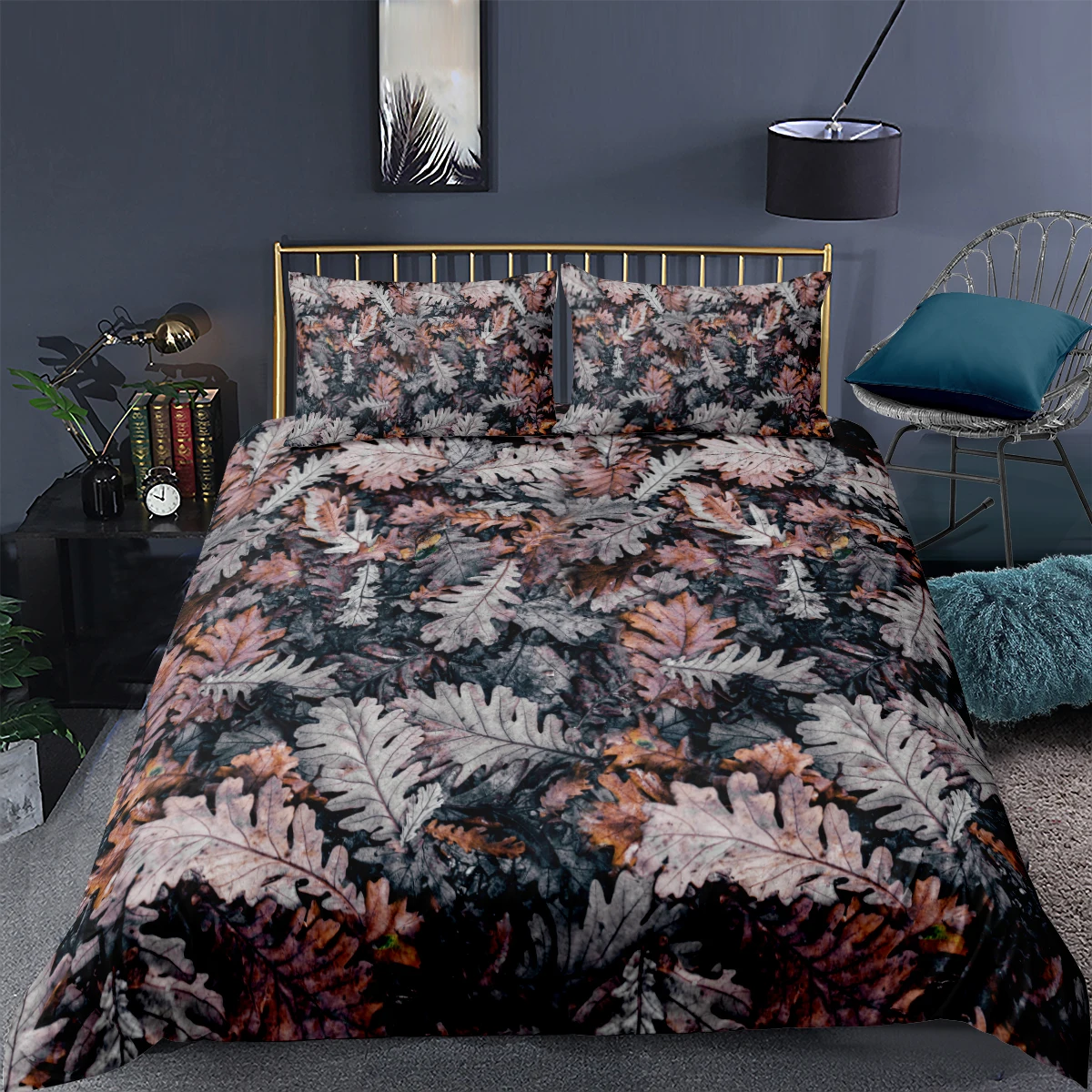 

Plant Comforter Cases 3D Duvet Cover Sets and Pillow Cases King Queen Super King Twin Single Full Size 173*230cm Bedding Set