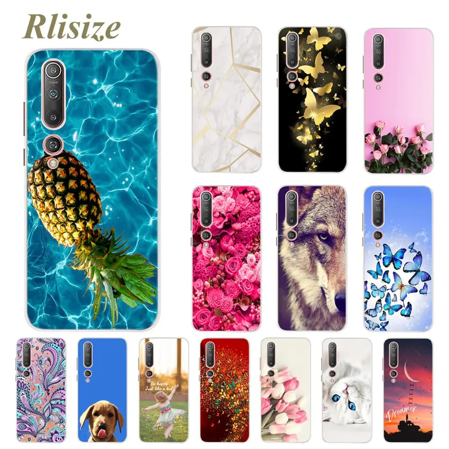 Cool Painted Case For Xiaomi Mi 10 Pro Cover New Fashion Flower Phone Case For Xiaomi Mi10 Mi 10 Pro Soft TPU Fundas Bumper Bags