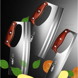 Chinese Style 5CR15 Stainless Steel Kitchen Cut Vegetable Knife Chef Special Super Sharp Ladies Slicing Meat Cooked Food Knives