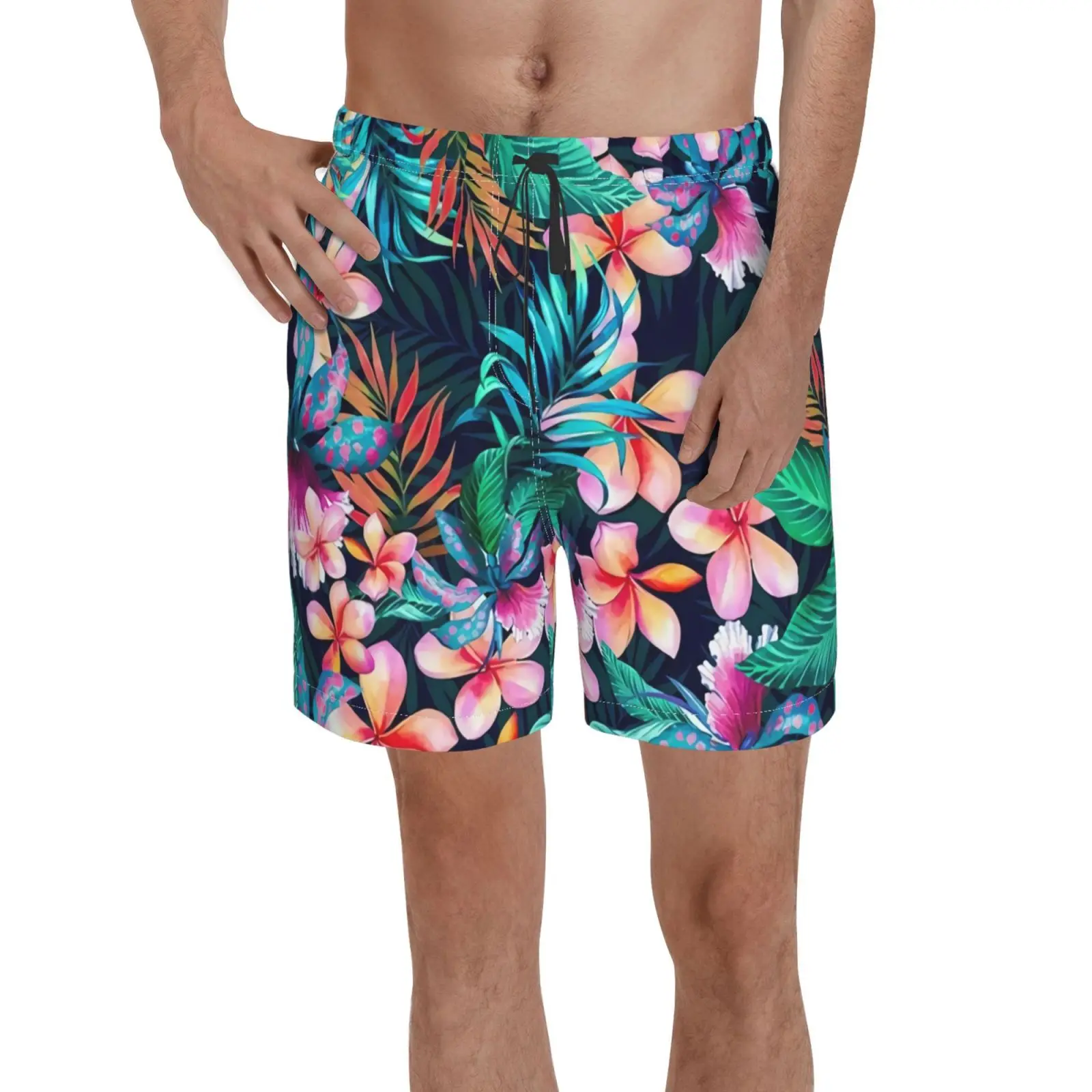 Super barato calções tribais dos homens de qualidade superior bolso surf maiôs praia shorts frete grátis para o sexo masculino