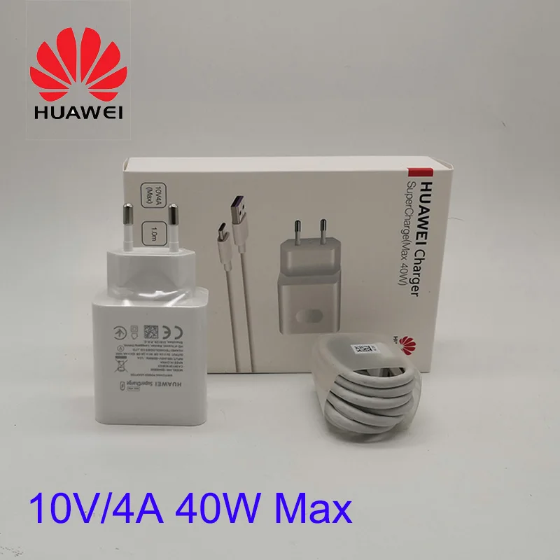 Originele huawei supercharge lader lader 40 w voor huawei p30 mate 30 20 RS nova 7 6 5 pro Honor 30 10 V 4A super opladen
