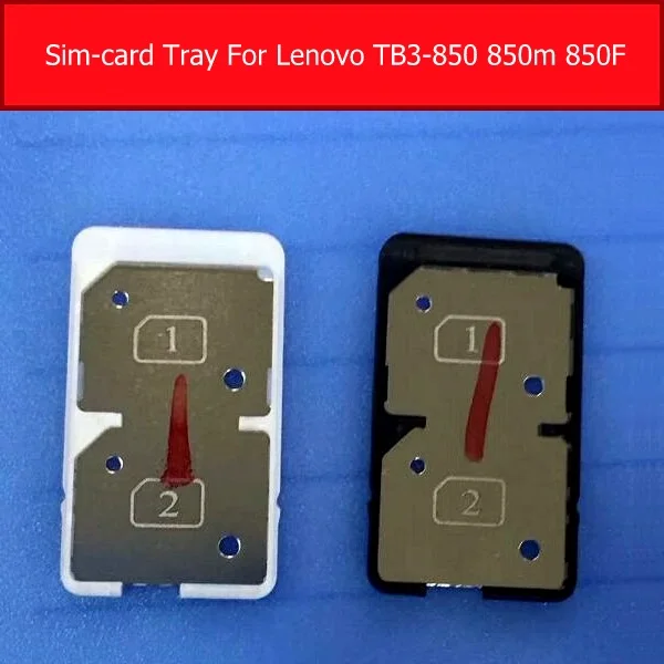 Sim Card Slot Tray Holder For Lenovo TB3-850 850M 850F YT3-850F Sim  Memory Card Adapter Flex Cable Replacement Repair Parts