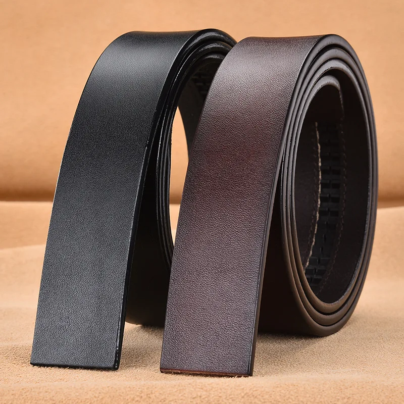 Hochwertiger PU-Ledergürtel für Herren, automatischer Schnallengürtel ohne Schnalle, modischer PU-Ledergürtel für Männer, keine Schnalle, 3,5 cm – Detail 1