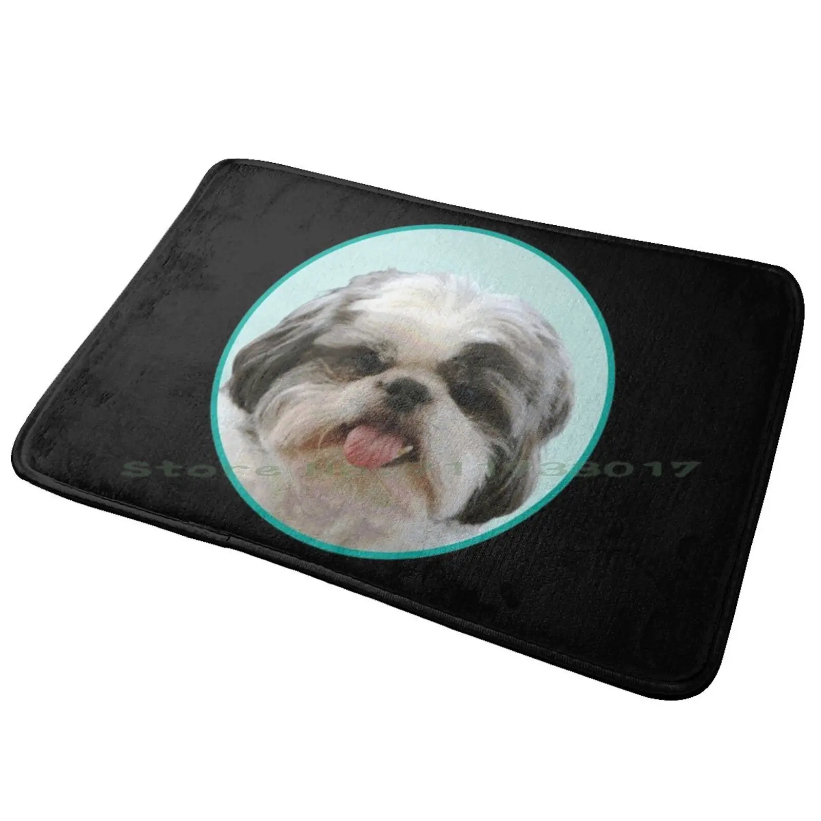 Cute Shih Tzu Dog Funny Shih Tzu Lovers Entrance Door Mat Bath Mat Rug Keep Calm And Plan Bitcoin On Litecoin Bitcoin Cash