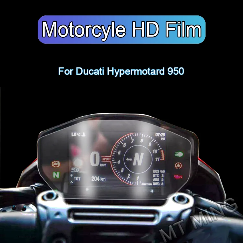 For Ducati Hypermotard 950 2019 2020 Motorcycle Cluster Scratch Protection Instrument Speedometer Film