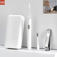 Youpin HUOHOU Portable Earpick Lighting USB Rechargeable Brush Wax Cleaner Stainless Steel Nail Cipper Personal Care Travel Kit