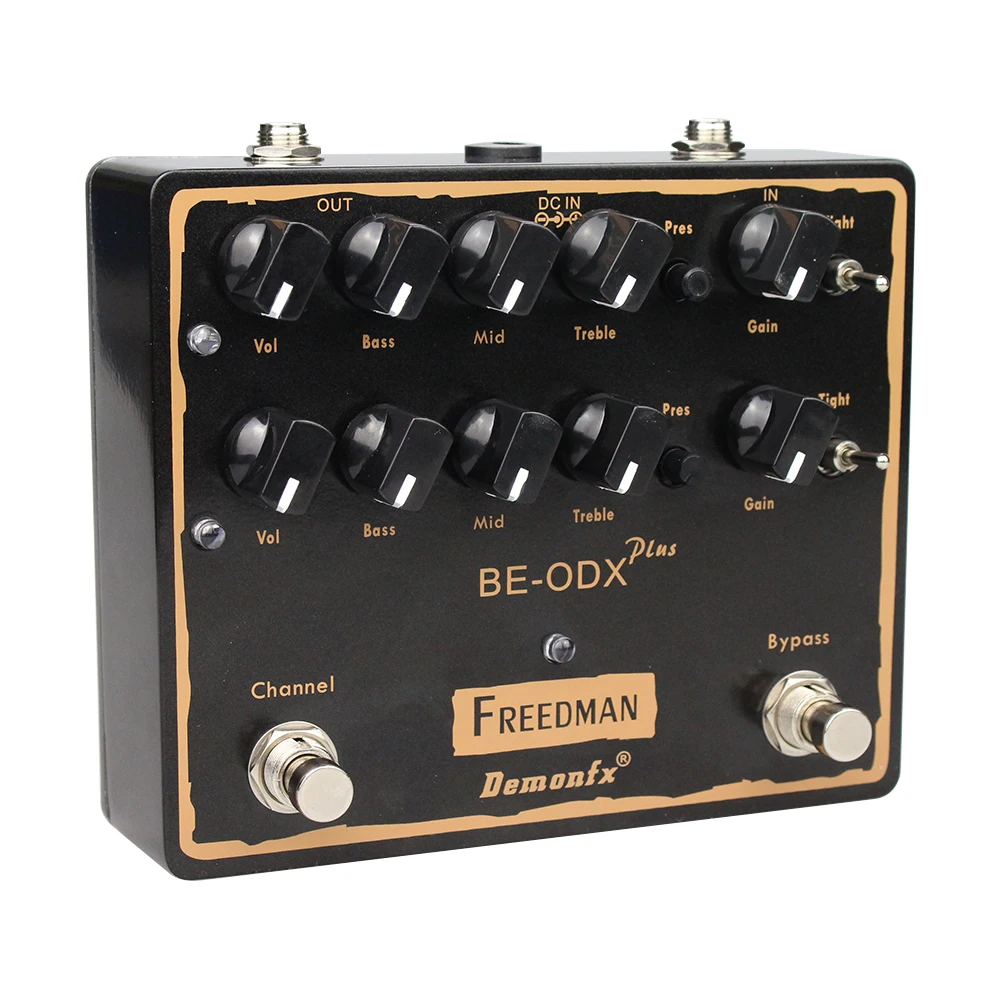 Demonfx-BE-ODX Plus BE-OD Deluxe akcesoria do gitary przesterowanej Overdrive, pedał efektów gitarowych, dwukanałowy chór, BE-ODX Plus