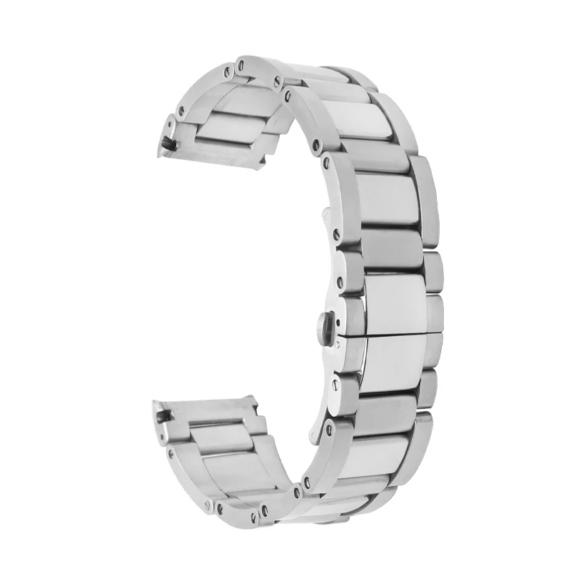 For  Calibre de Cartier W7100015 Metal Watch Bracelets Men High Quality Stainless Steel 23mm Watchbands Fashion Watch Strap