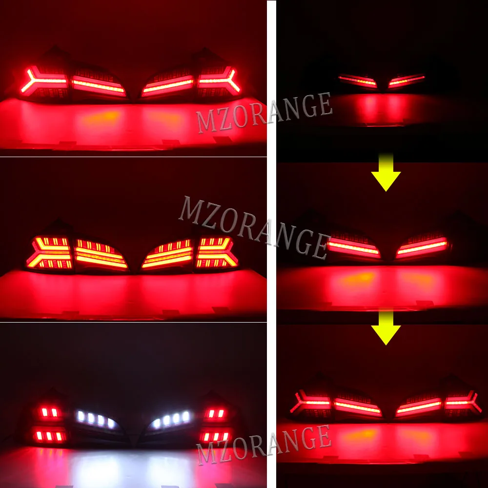 For Tesla Model 3 2017 2018 2019 2020 Pair LED Rear Tail Light Brake Turn Signal Warning Brake Stop Lamp Car Accessories