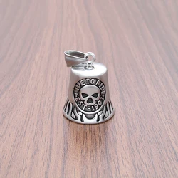 Top Live To Ride Skull Tinkle Bell Pendant Stainless Steel Motorcycle Biker New Arrival Jingle Bell Pendants