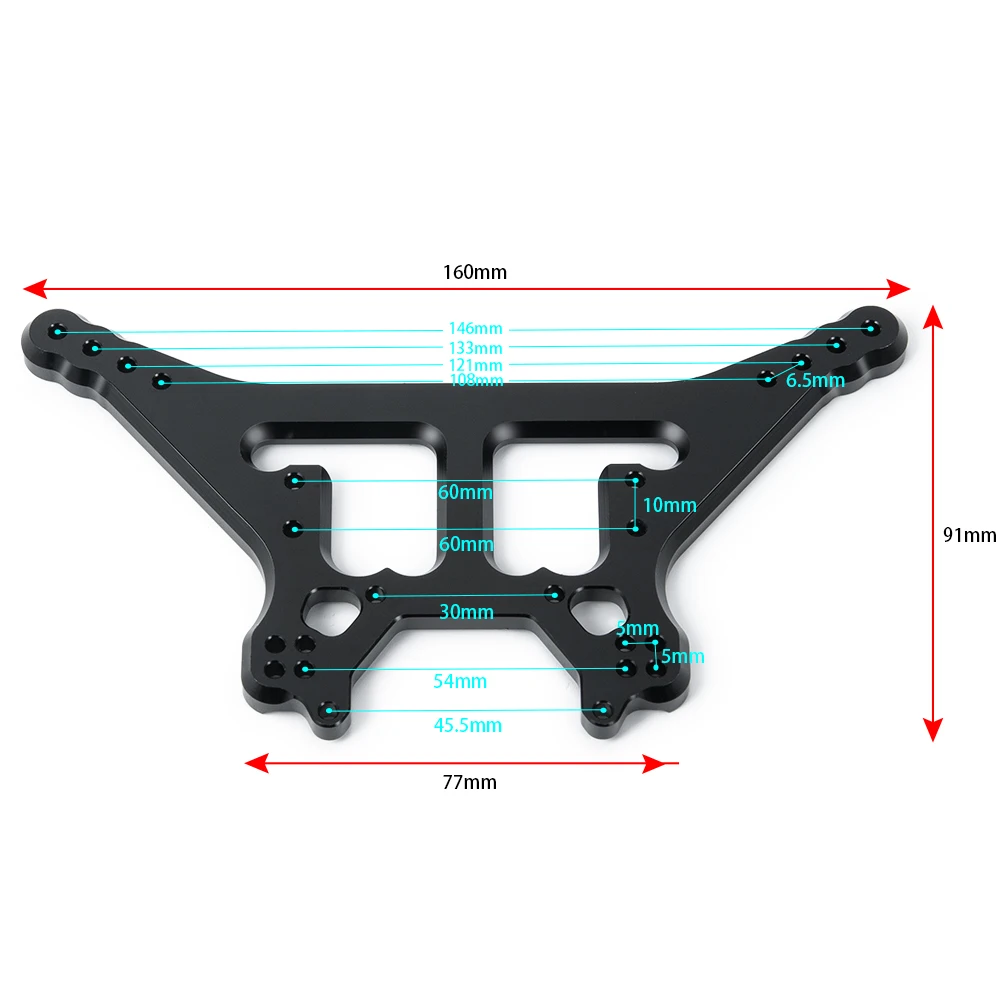 AXSPEED-montaje de torre de choque delantero y trasero de aluminio, piezas de actualización de coche RC, para 1/8, Kraton 6S, Outcast, Senton, Talion, Notorious 6S, BLX