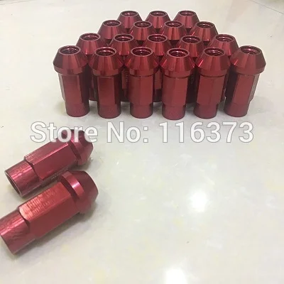 Trọng Lượng nhẹ 7075 Nhôm M12x1.5 Wheel rim lug nut Đối 2003-2009 Lexus GX470 dài mở rộng mở cuối