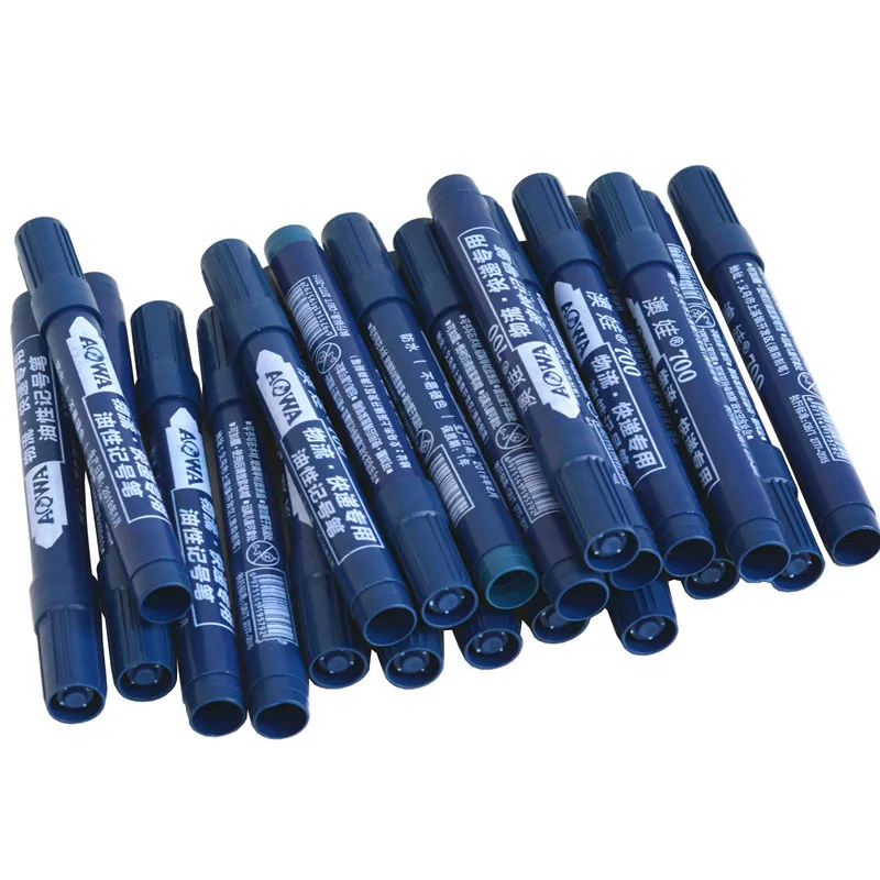 5 stücke Permanent Farbe Marker Stift Fettige Wasserdicht Schwarz Stift für Reifen Marker Schnell Trocknend Unterschrift Stift Schreibwaren