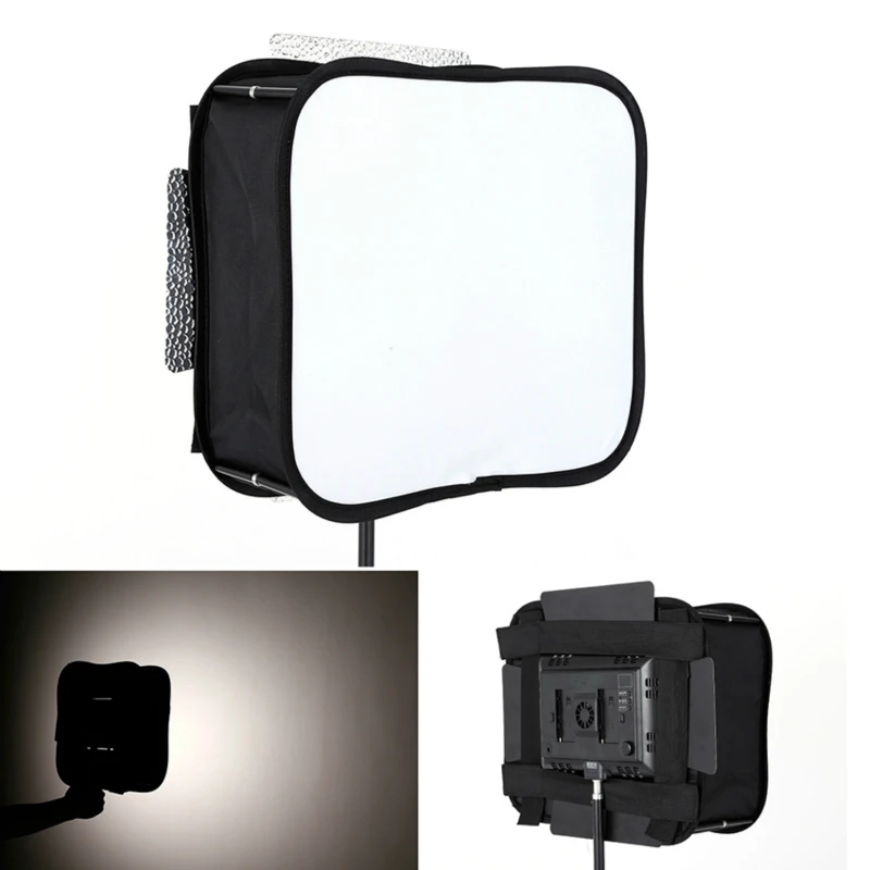 Diffusore Softbox pieghevole per YONGNUO YN600L II YN900 YN300 YN300 III Air Led Video Light Panel filtro morbido pieghevole 23*23 41