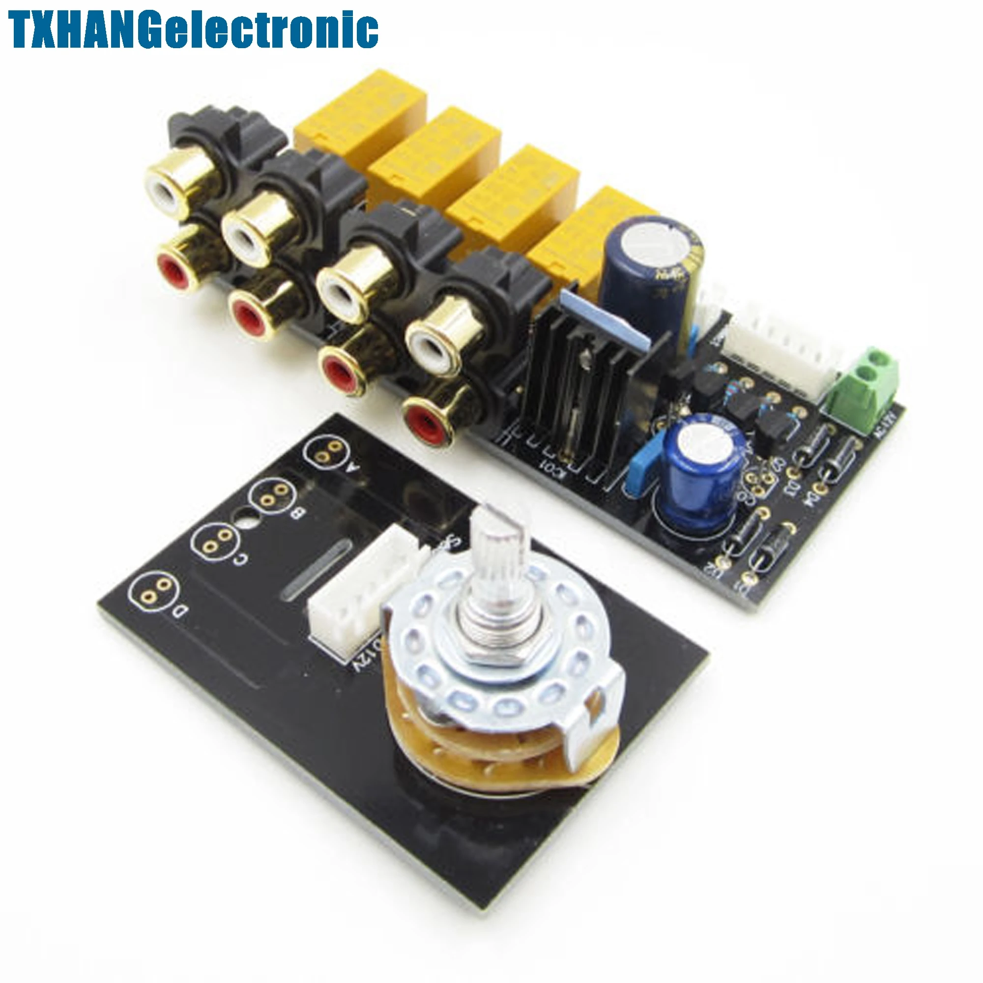 Audio Input Signal Selector Relay Board/Signal Switching Amplifier Board + RCA diy electronics