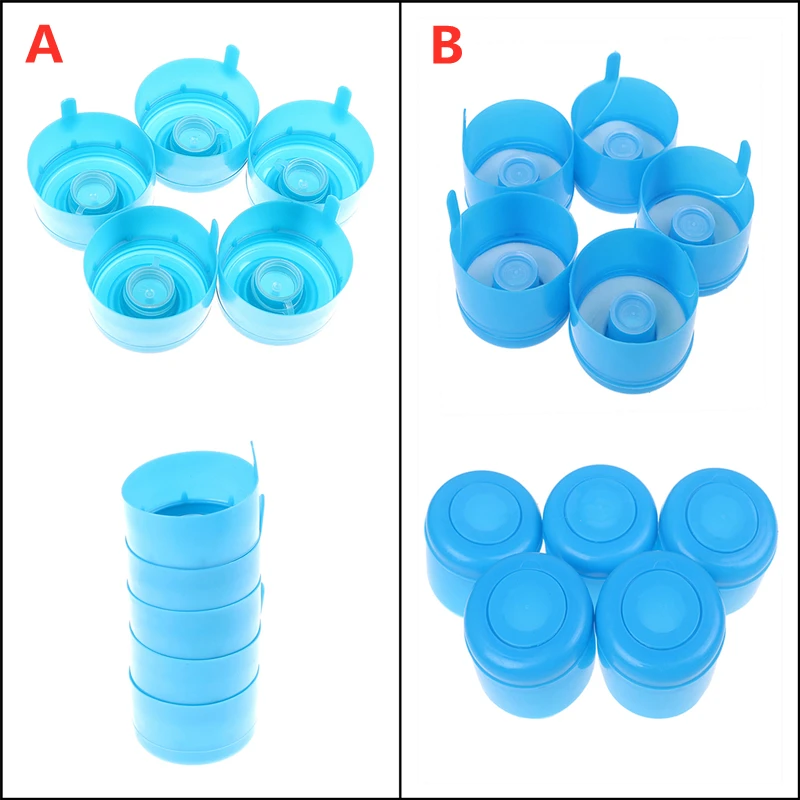 5ชิ้น/ล็อตAnti Peel Off Tops 3/5แกลลอนน้ำขวดSnapบนฝาปิดNon Spill Reusableเปลี่ยนขวดน้ำหมวกขายส่ง