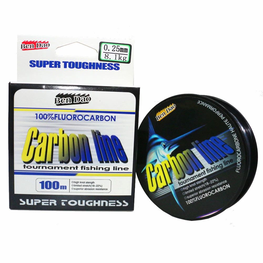 100M Fishing Line Low Carbon Line Super Strong Monofilament Quality Fluorocarbon Saltwater Carp Fishing Fish-Line