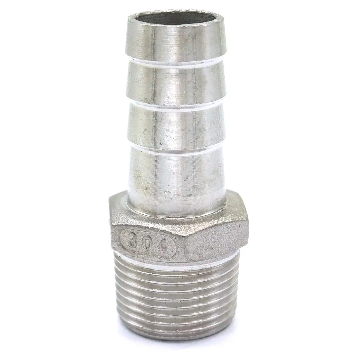 

3/4" BSPT Male Fit Hose I/D 20mm Hose Barbed 304 Stainless Steel Pipe Fitting Hose tail Connector 230 PSI