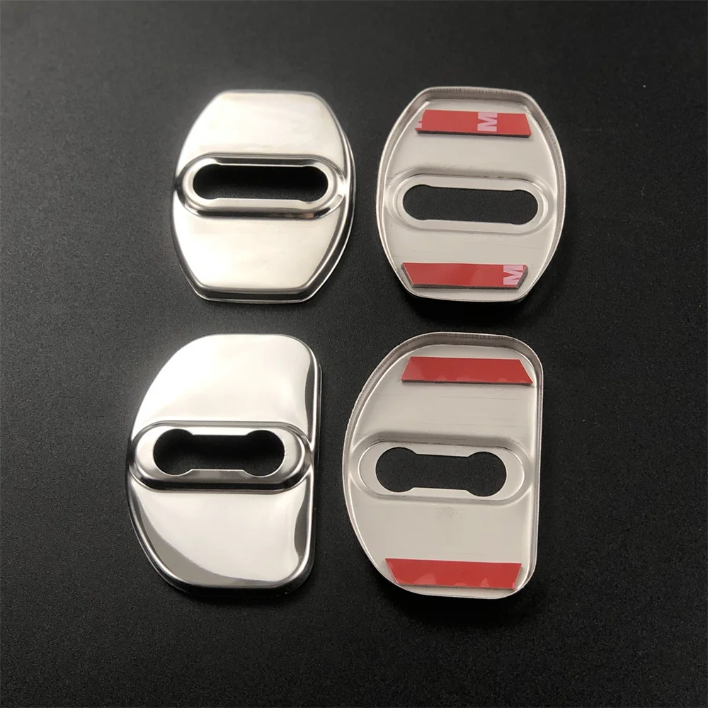 For Chery Tiggo 7 Pro 2020 2021 Car Accessories Door Lock Cover Emblems Decorative Case Stainless Steel Film Interior Trim