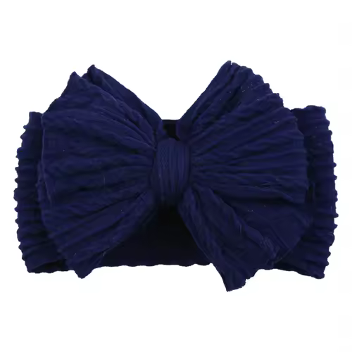 Solid Cable Bow Baby Headband for Child Nylon Layers Headwear Kids Elastic Turban Headwraps Newborn Boys Girls Hair Accessories - Image 15