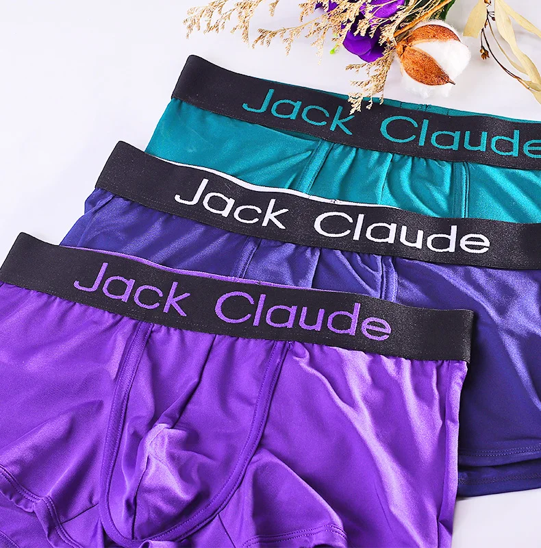 Jack claude roupa interior masculina boxers calcinha masculina bolsa bainha pura cuecas masculinas apertadas boxer shorts