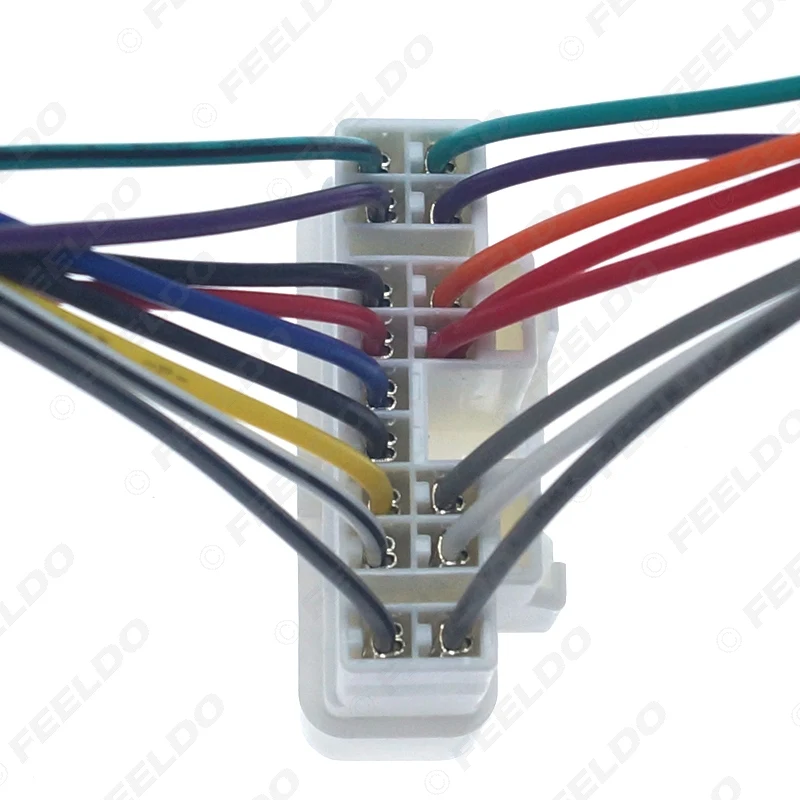 5PCS Car Stereo Radio Wiring Harness Wire Tail Line Plugs for Isuzu D-MAX Car CD/DVD Player Installation Adaptor #AM6242