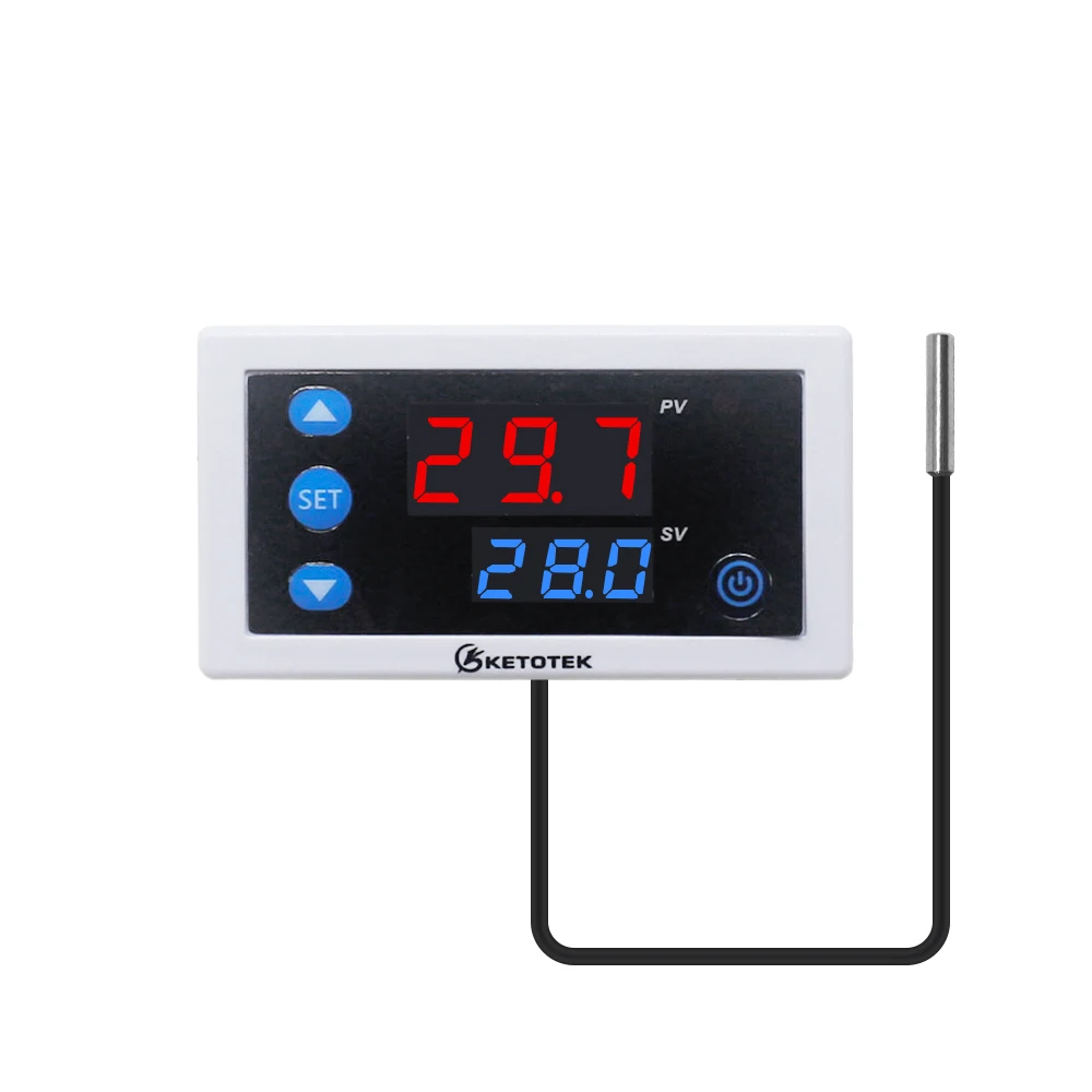 KT3003 12V 24V 110V 220V Digital Thermostat Temperature Controller Regulator Heating Cooling Relay Output Control Switch