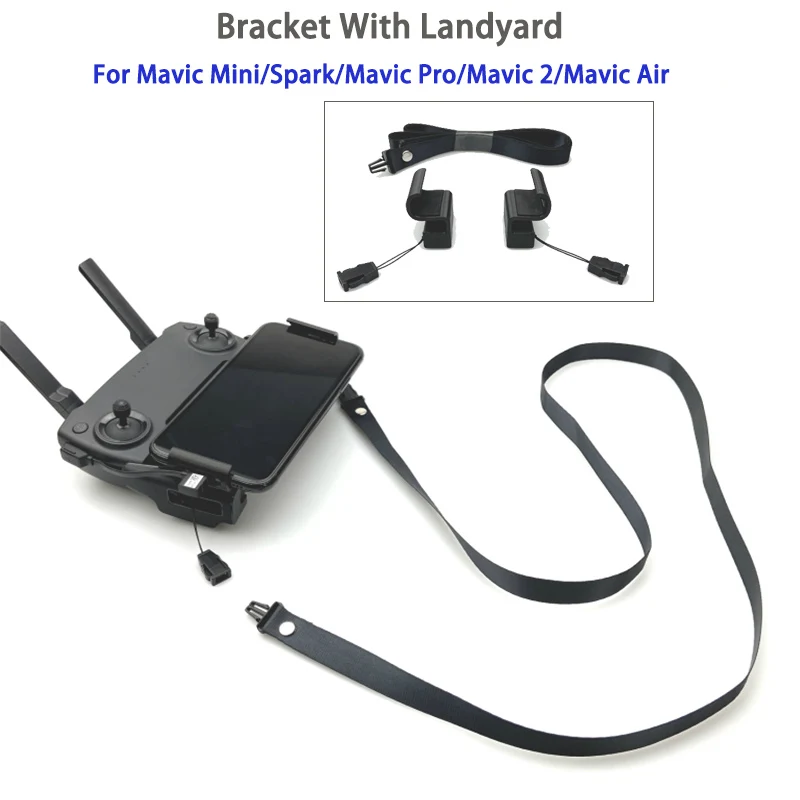 For Mavic Mini SE Accessories Mavic Pro Remote Controller Lanyard Extended Phone Clip Holder Handle Bracket For Mavic Air Spark